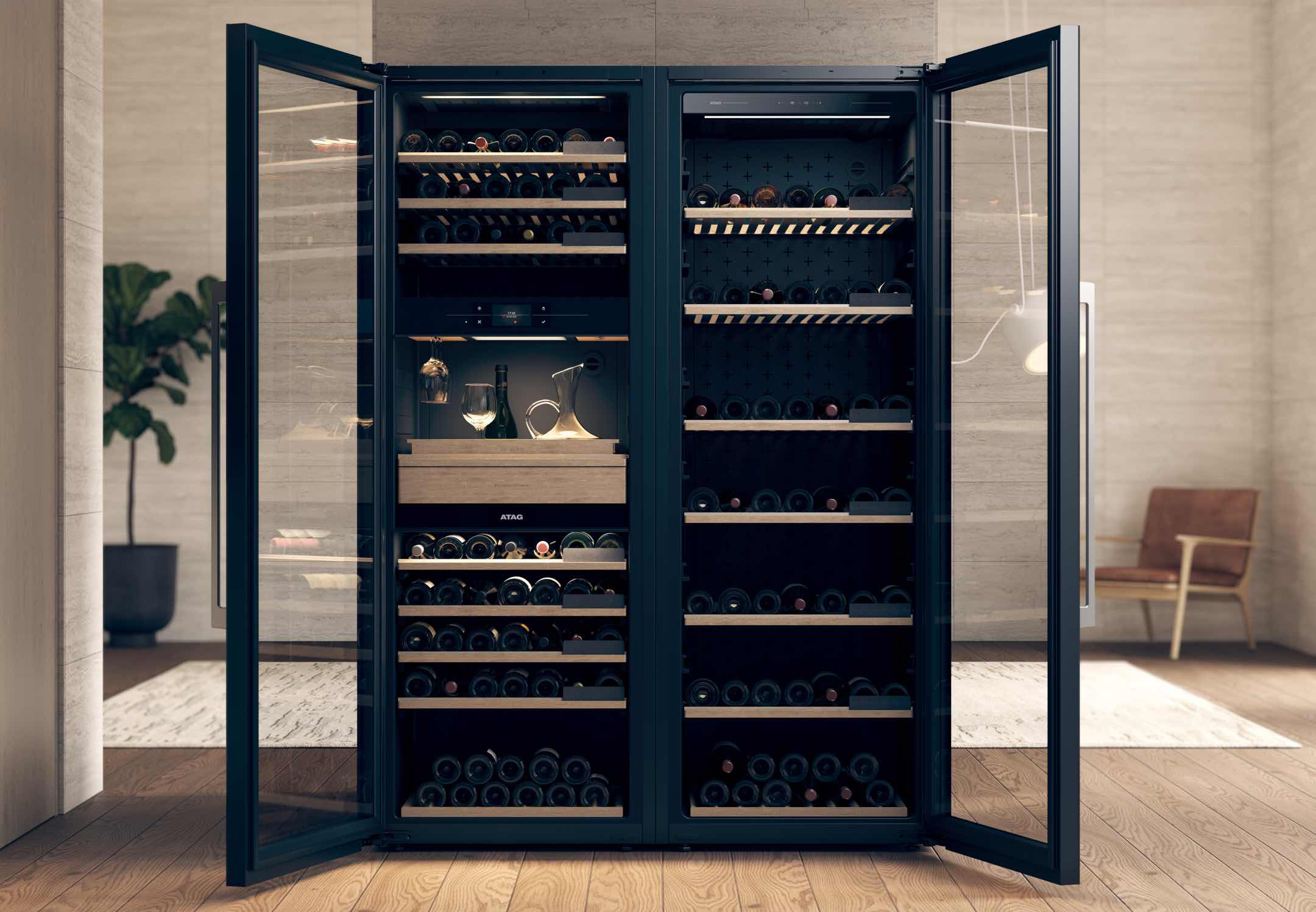 Verslaving veiligheid Koken ATAG introduceert luxe en slimme wijnklimaatkast voor de echte liefhebber |  FWD