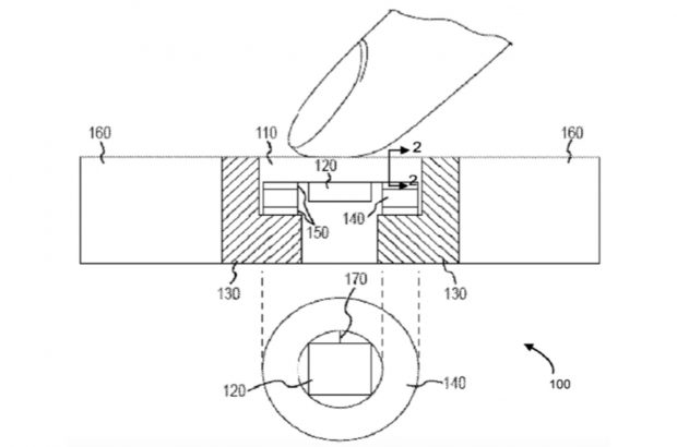 Apple patent homeknop onder scherm