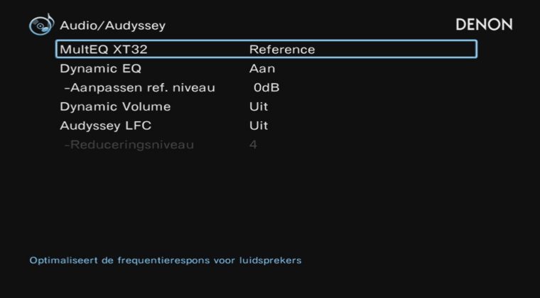 Denon AVC-A110 review Audyssey