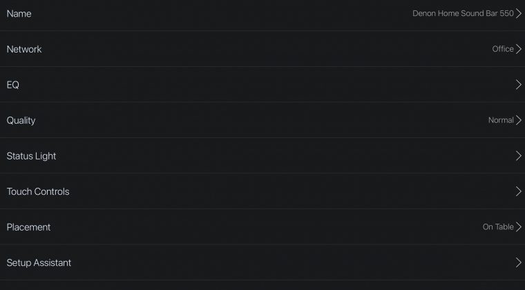 Denon Home 550 HEOS app 1