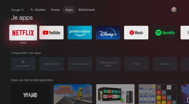 Google Chromecast 2020 interface 2