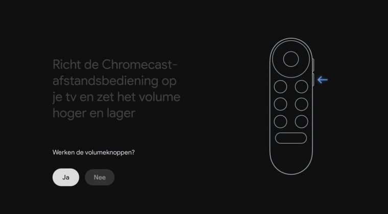 Google Chromecast 2020 remote instellen 3