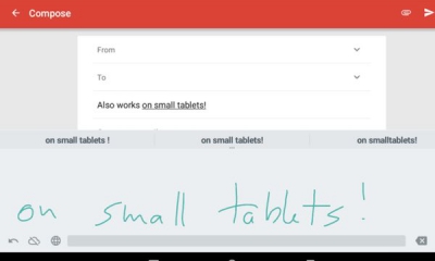 Google Handschriftinvoer schrijven in plaats van typen