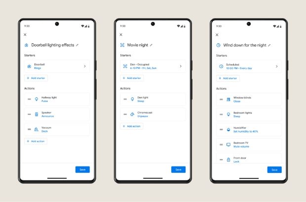Google Home automatisering