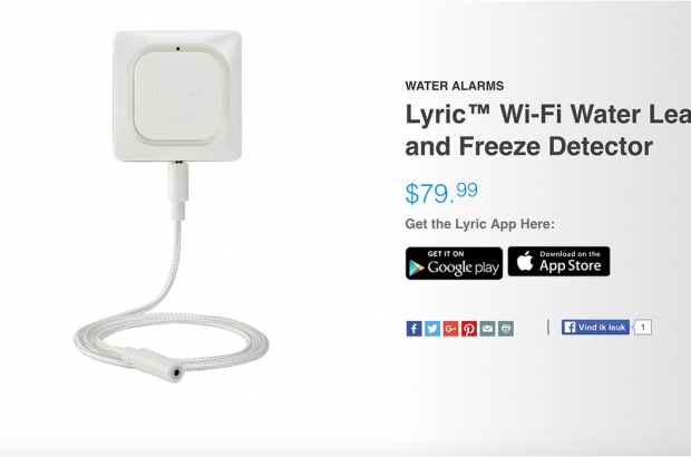 Honeywell Lyric WiFi Water Leak and Freeze Detector
