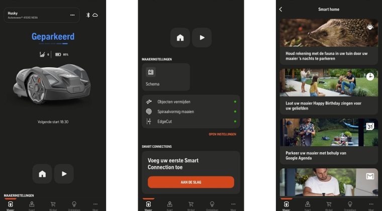 Husqvarna Automower 410XE app