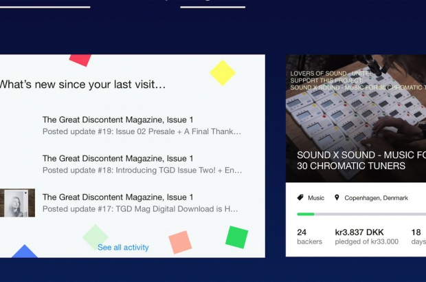 Kickstarter iPad app