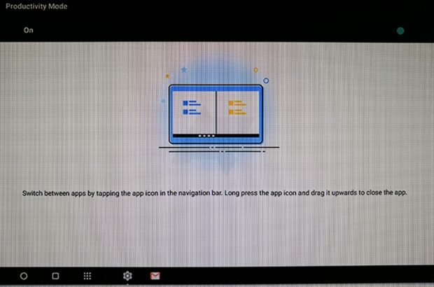 Motorola tablet screenshot