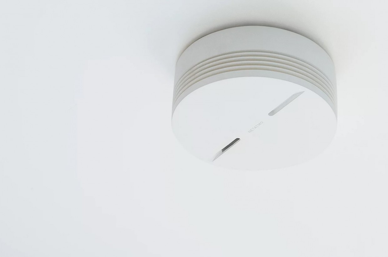 Netatmo Smarter Rauchmelder, 10-Jahres-Batterie, Selbsttest-Funktion, 85-dB-Alarm, Eigenständiges Gerät, EN14604 Zertifizierter, NSA-DE