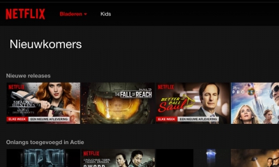 Netflix homepagina