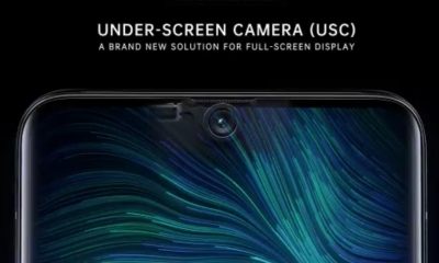 Oppo frontcamera onder scherm