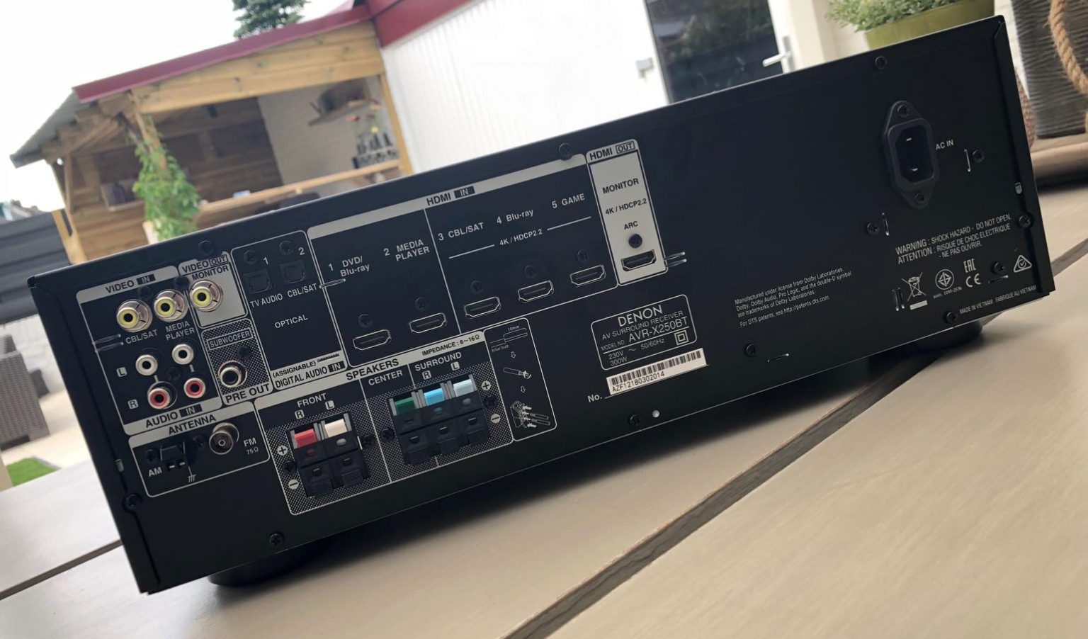 Denon avr x250bt как подключить блютуз