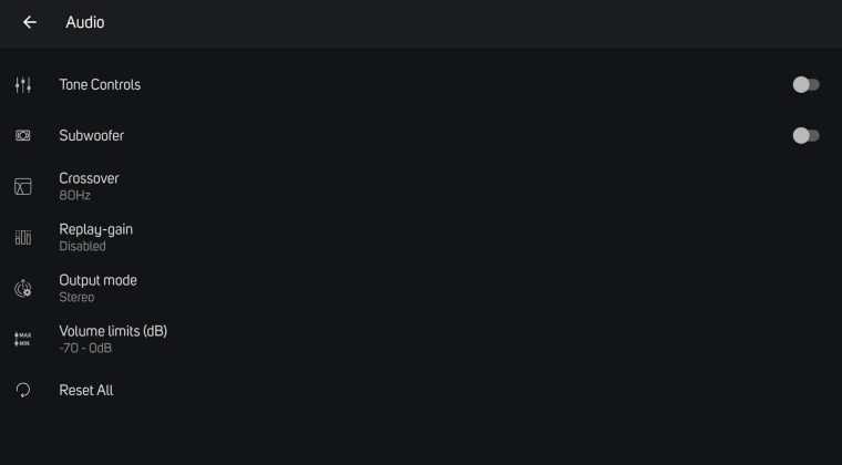 Review NAD C700 menu 1