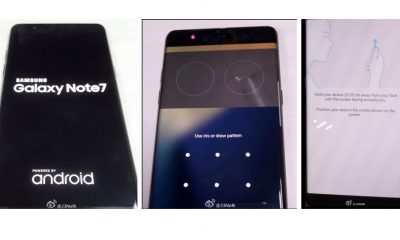 Samsung Galaxy Note 7 irisscanner
