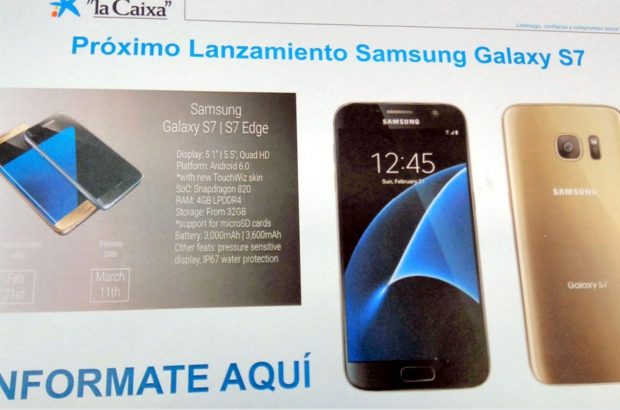 Samsung Galaxy S7 Spaanse reclameposter