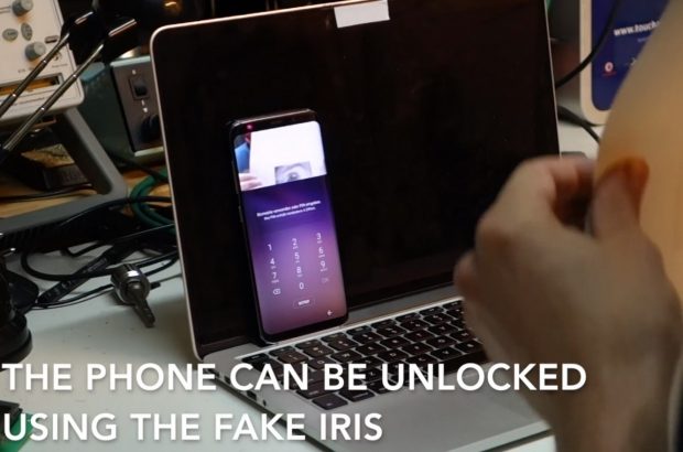 Samsung Galaxy S8 irisscanner hack
