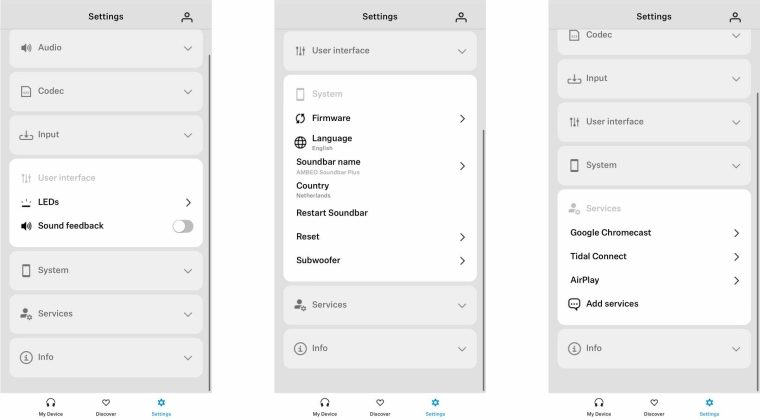 Sennheiser Ambeo Plus settings 1