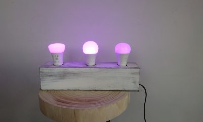 slimme lampentest paars