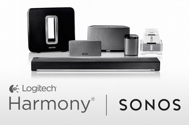 Logitech Harmony afstandsbedieningen bedienen Sonos speakers FWD
