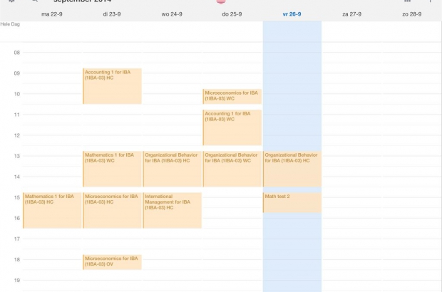 Sunrise iPad agenda app