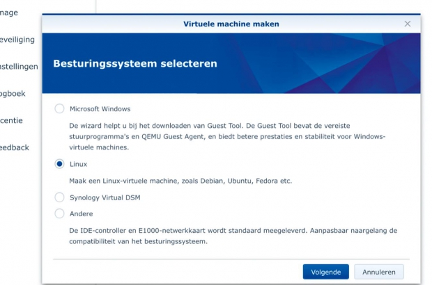 Synology NAS virtuele machines how to 1