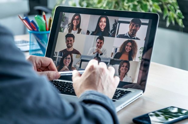 Telewerken webcam chat