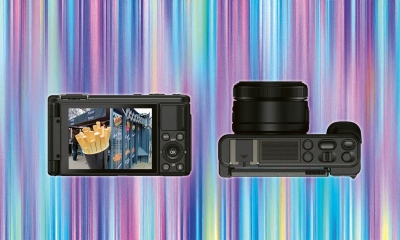 Yashica City 200 Black product with background_pink