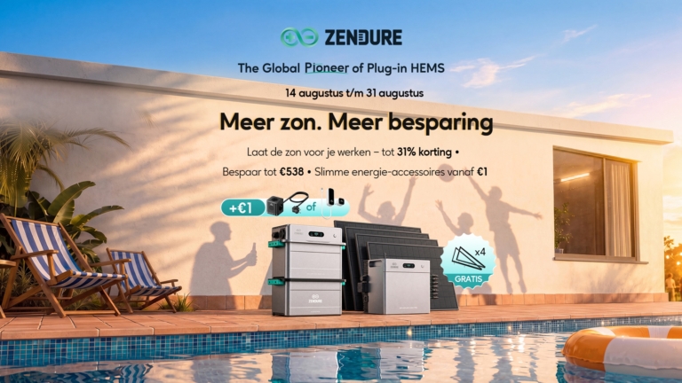 Zendure Sunshine Sale: Bespaar tot 538 euro op SolarFlow-thuisbatterijen (ADV)