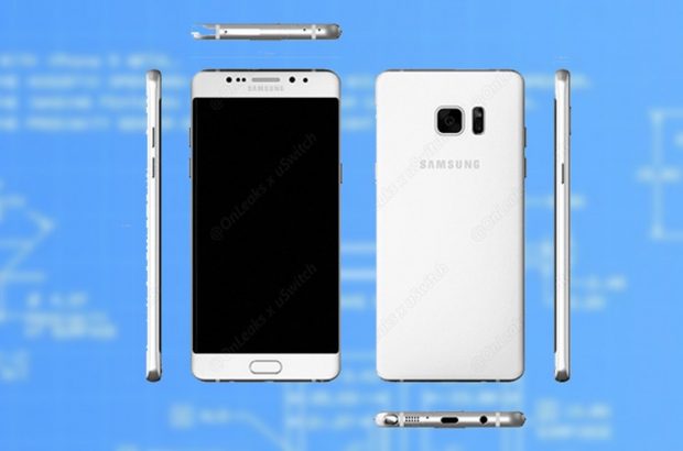 galaxy note 7 render 2