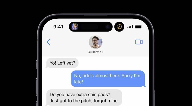 iOS 16 iPhone 14 dynamic island 3