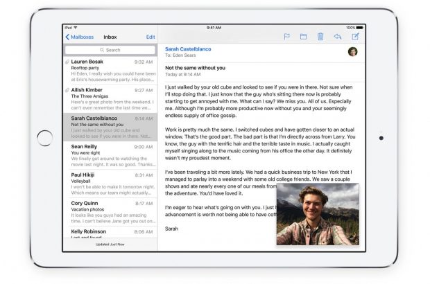 iOS 9 picture in picture