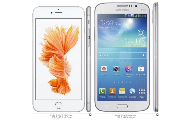 iPhone 6S PLus vs Samsung Galaxy Mega 5.8