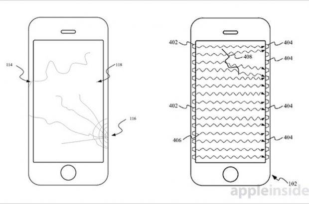 iPhone schermbreuk sensor patent