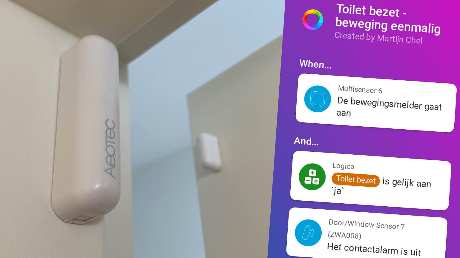 Geef rechten eenheid nikkel Smarthome scenario: Zo automatiseer je de verlichting in het toilet | FWD