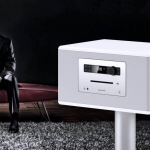 Fashion man looking the camera and posing on sofa