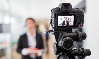 Video,Camera,Recording,A,Business,Woman,For,An,Online,Tutorial